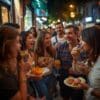evening taco crawl in mexico city