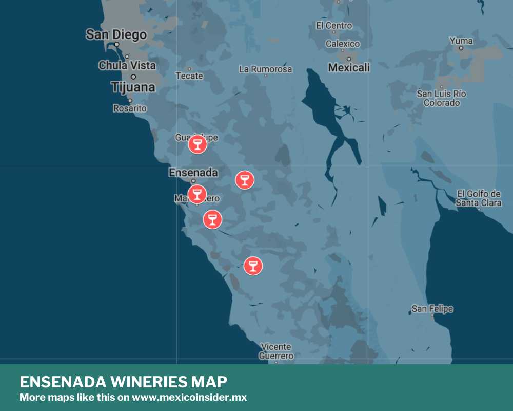 ensenada wineries map