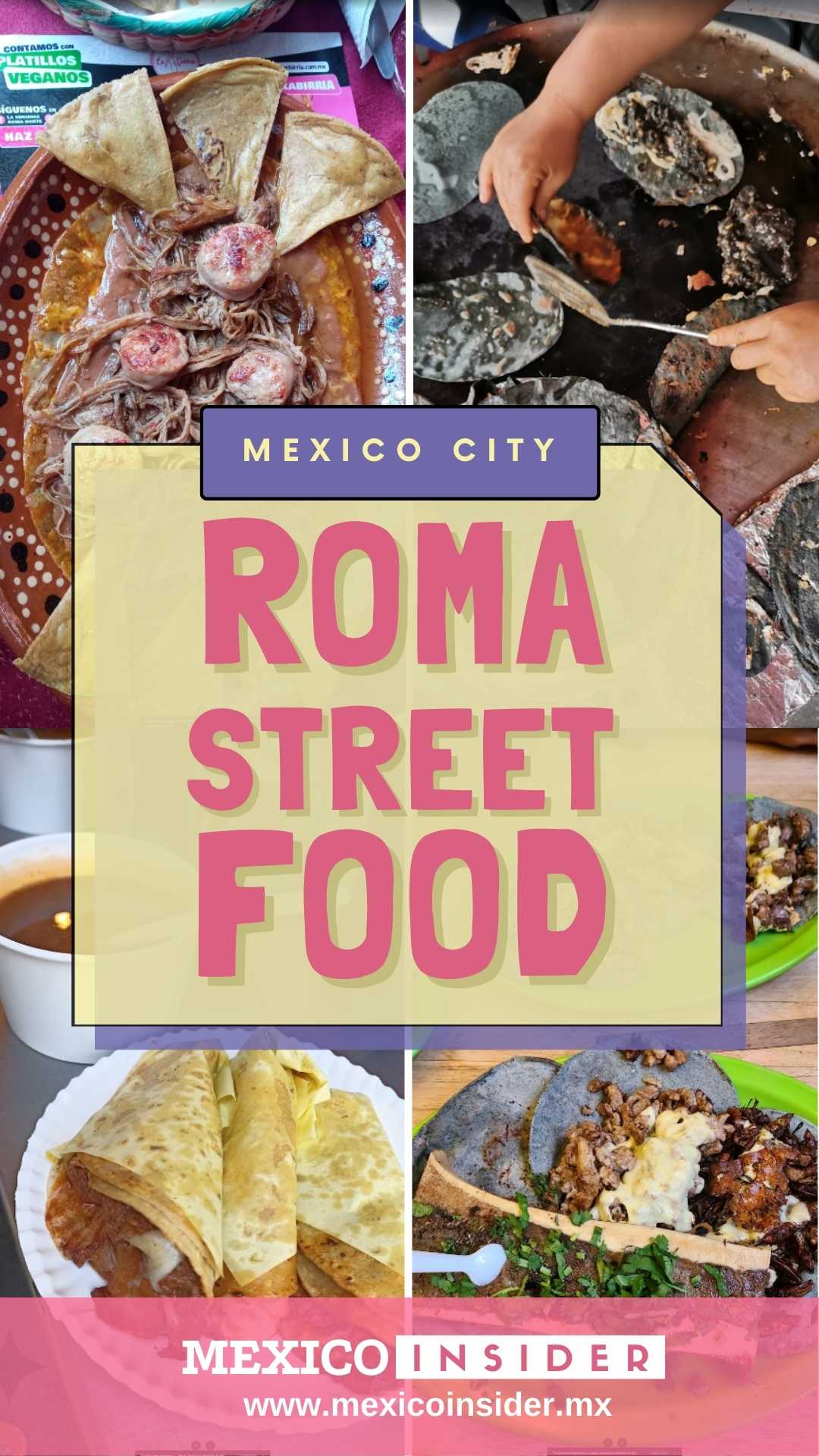 roma mexico city street food