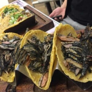 Evening taco crawl in Mexico City