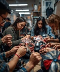 Alternative view of Create your own mask at a Lucha Libre Mask Workshop in Mexico City