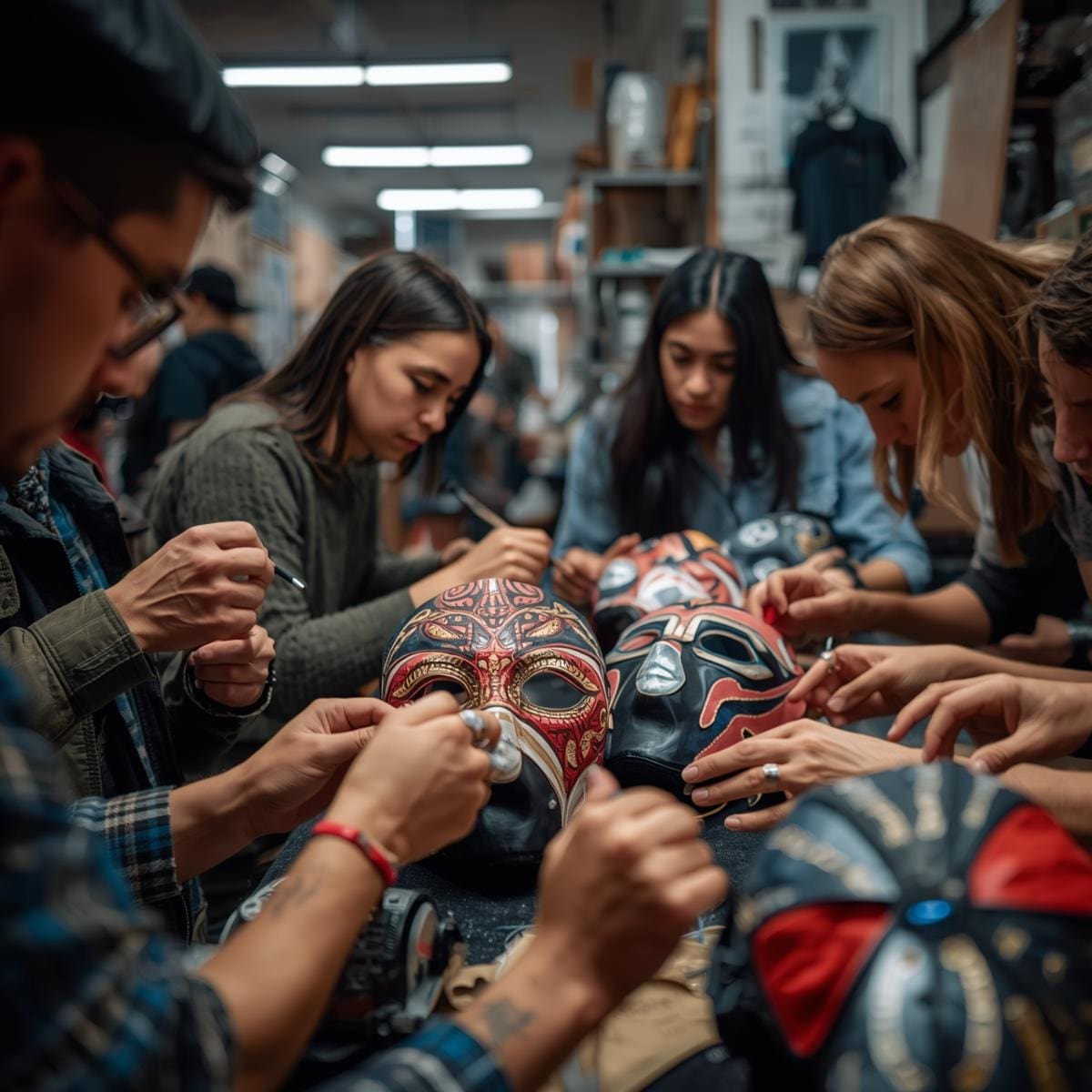 Create your own mask at a Lucha Libre Mask Workshop in Mexico City - Image 2