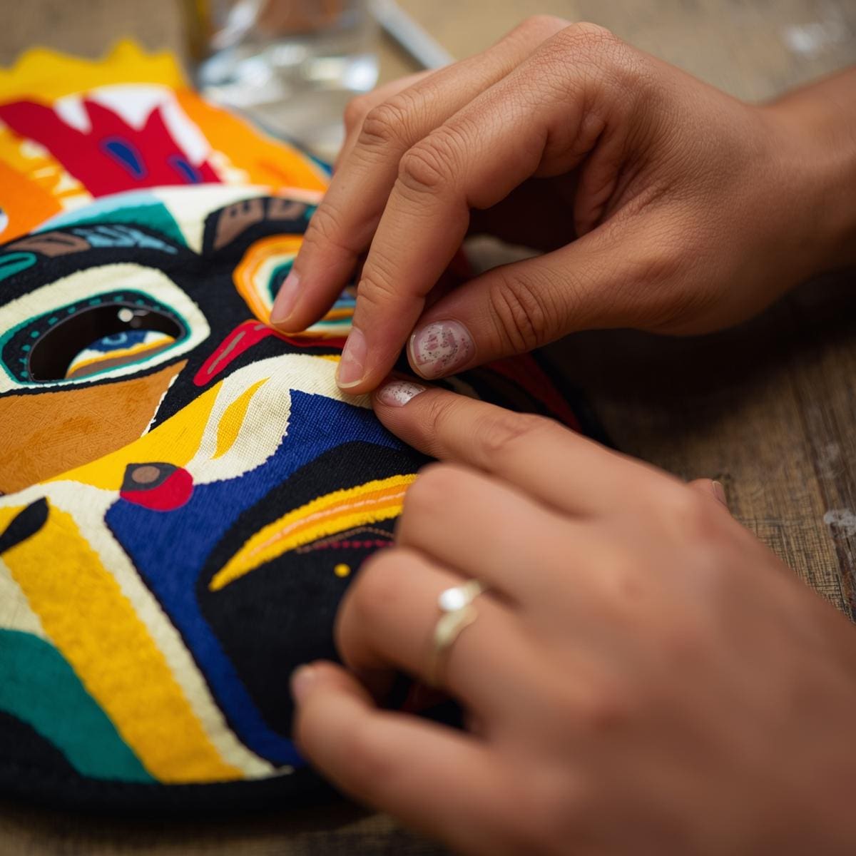 Create your own mask at a Lucha Libre Mask Workshop in Mexico City - Image 6