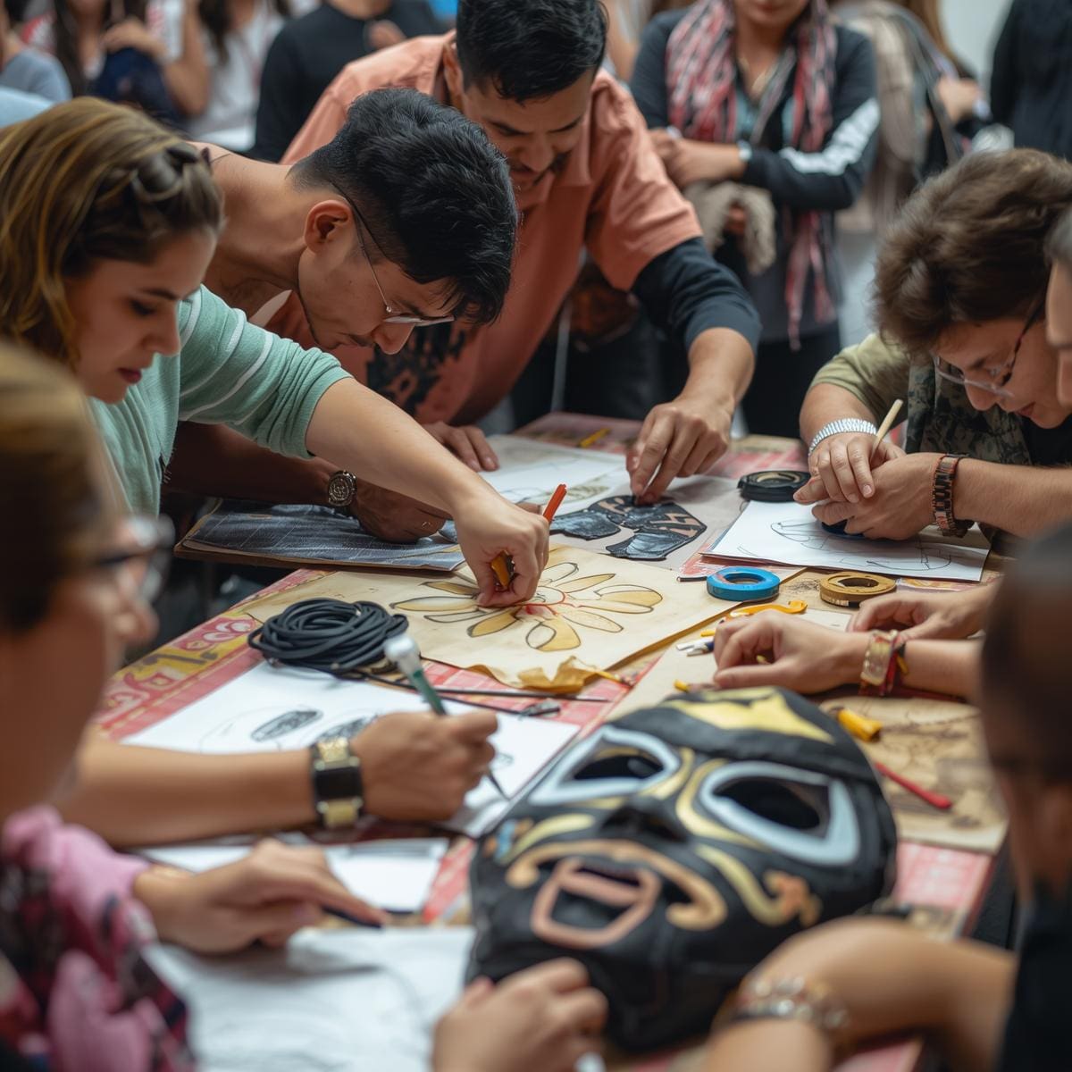 lucha libre mask workshop