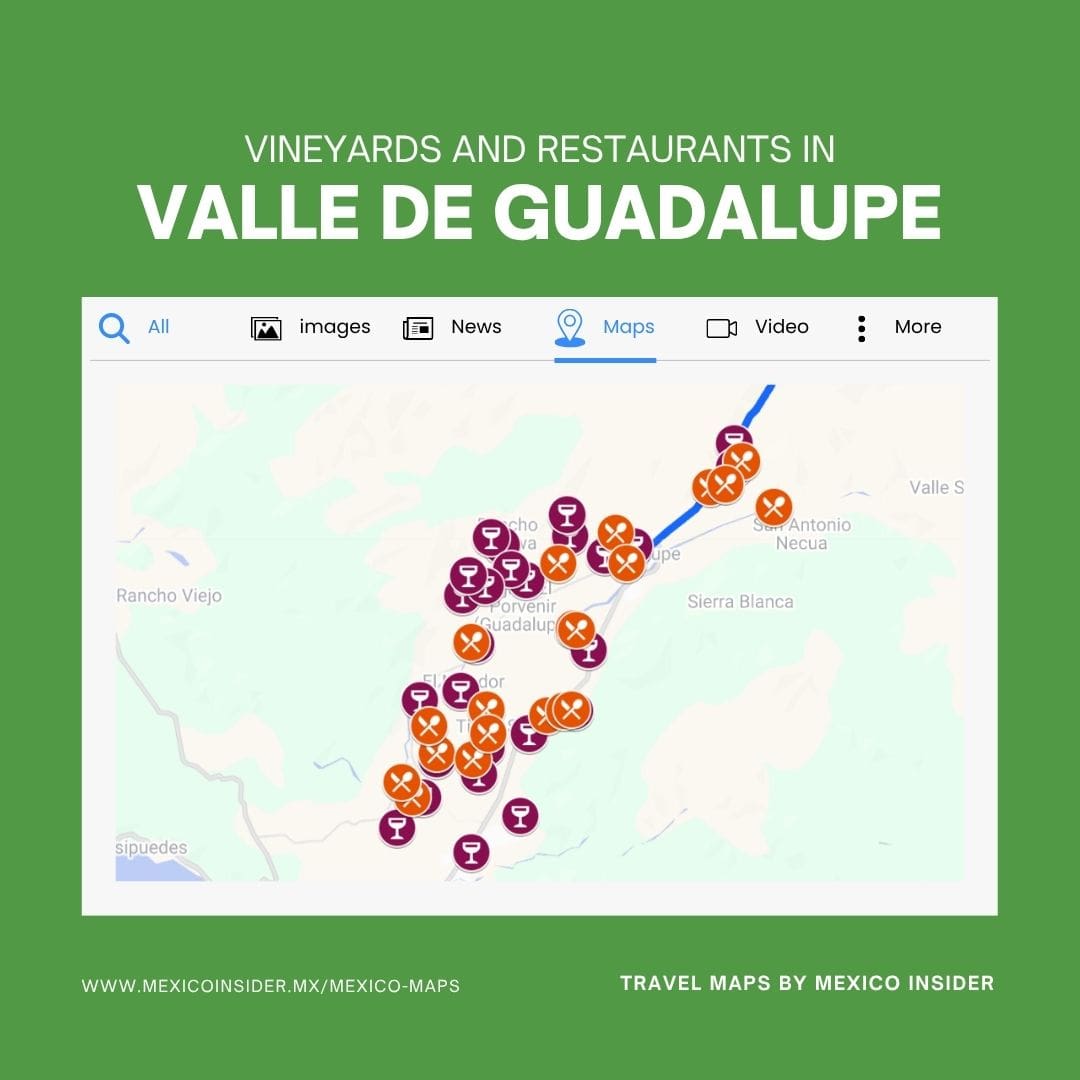 valle de guadalupe map